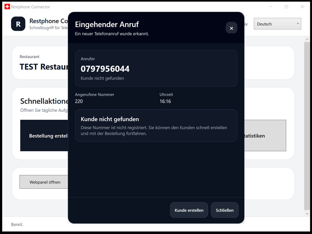 RestPhone Anruferkennung Software